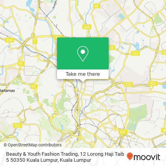 Beauty & Youth Fashion Trading, 12 Lorong Haji Taib 5 50350 Kuala Lumpur map