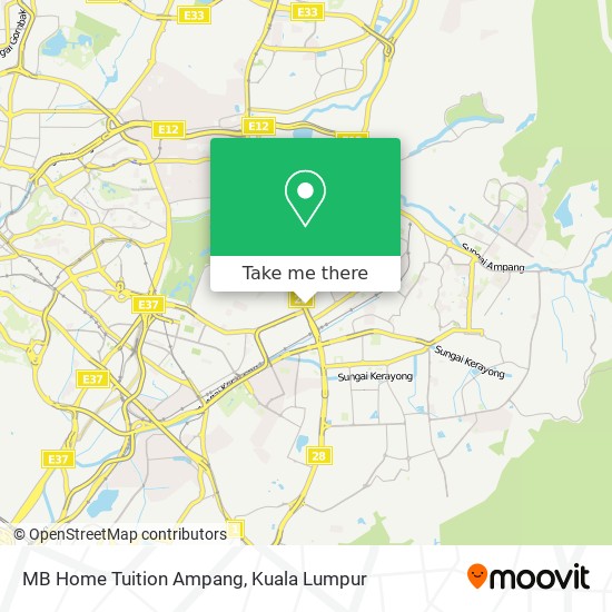 MB Home Tuition Ampang map