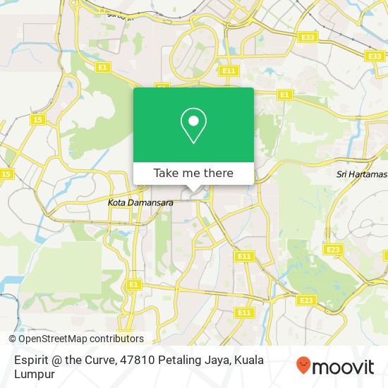 Peta Espirit @ the Curve, 47810 Petaling Jaya