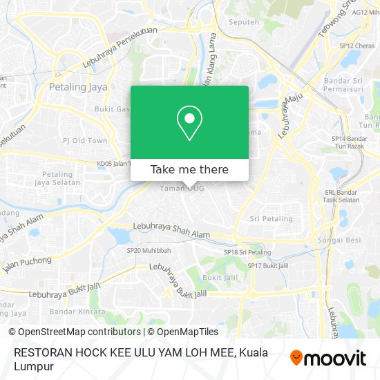 RESTORAN HOCK KEE ULU YAM LOH MEE map