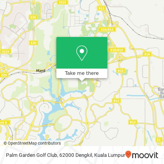 Palm Garden Golf Club, 62000 Dengkil map