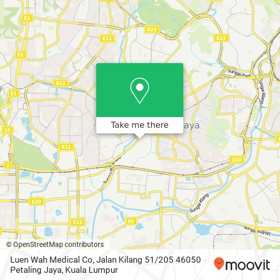 Luen Wah Medical Co, Jalan Kilang 51 / 205 46050 Petaling Jaya map