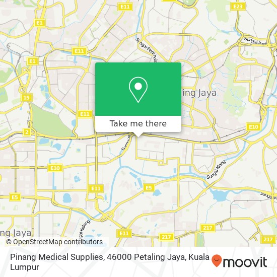 Peta Pinang Medical Supplies, 46000 Petaling Jaya