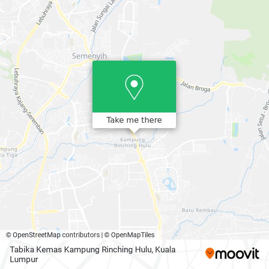 Tabika Kemas Kampung Rinching Hulu map