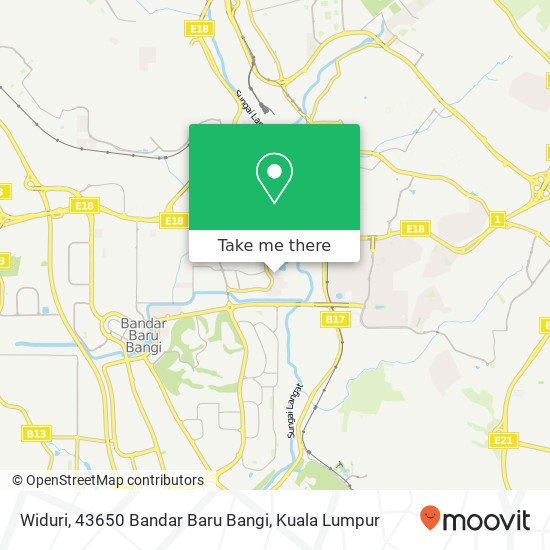 Widuri, 43650 Bandar Baru Bangi map