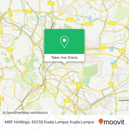 MBF Holdings, 50250 Kuala Lumpur map