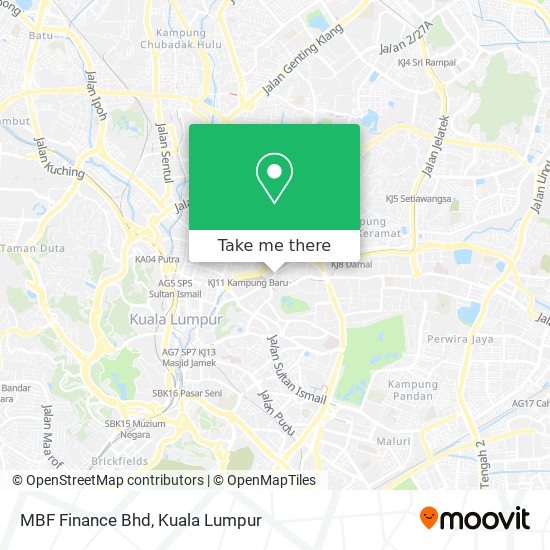 MBF Finance Bhd map