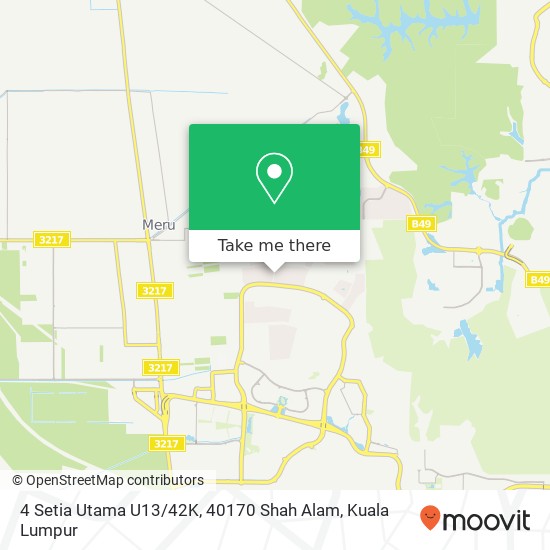 4 Setia Utama U13 / 42K, 40170 Shah Alam map