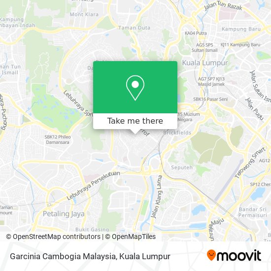 Garcinia Cambogia Malaysia map