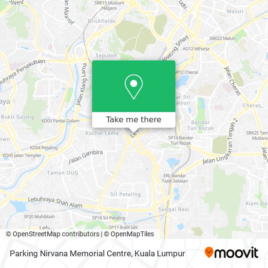 Parking Nirvana Memorial Centre map