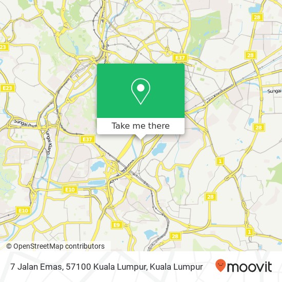 7 Jalan Emas, 57100 Kuala Lumpur map