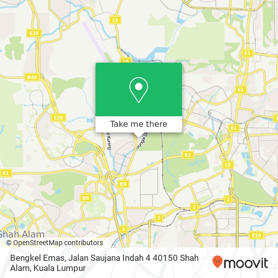 Bengkel Emas, Jalan Saujana Indah 4 40150 Shah Alam map
