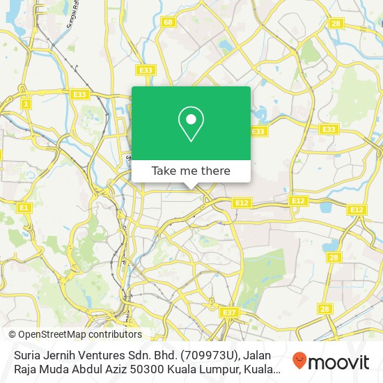 Peta Suria Jernih Ventures Sdn. Bhd. (709973U), Jalan Raja Muda Abdul Aziz 50300 Kuala Lumpur