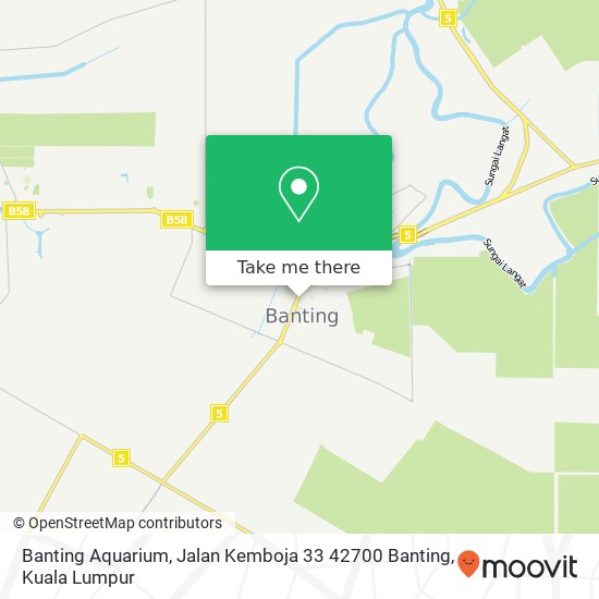 Banting Aquarium, Jalan Kemboja 33 42700 Banting map