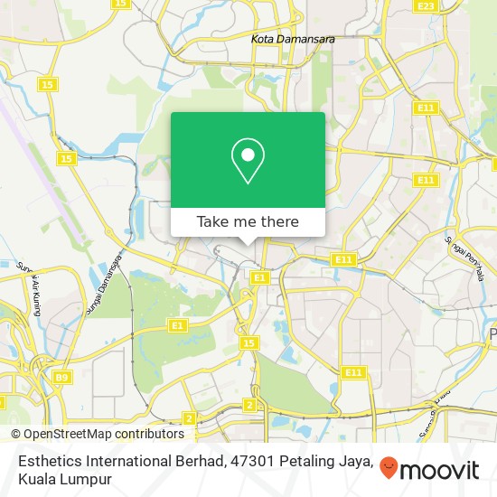 Esthetics International Berhad, 47301 Petaling Jaya map