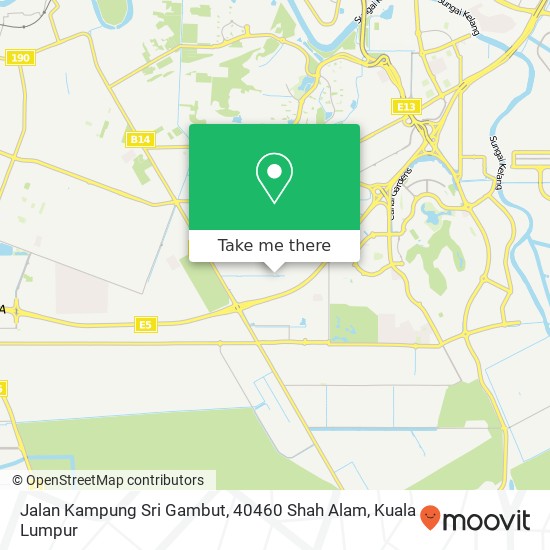 Peta Jalan Kampung Sri Gambut, 40460 Shah Alam