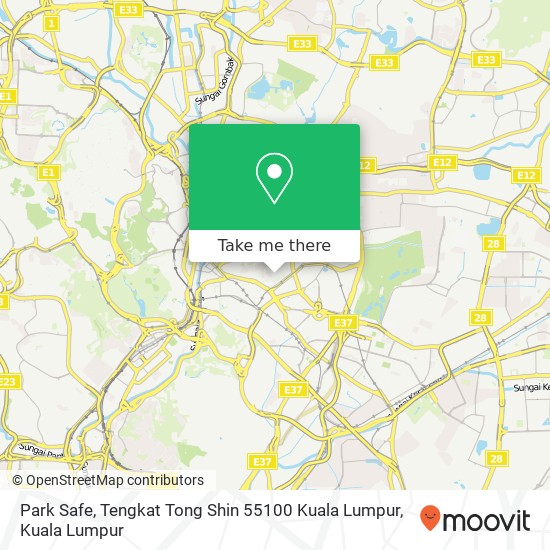 Park Safe, Tengkat Tong Shin 55100 Kuala Lumpur map