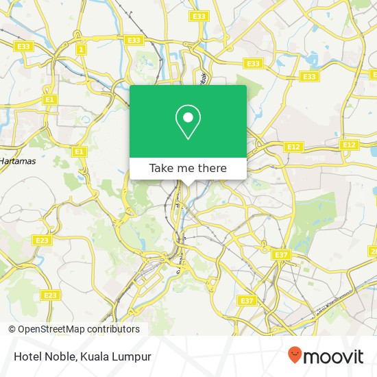 Hotel Noble map