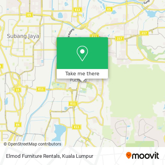 Elmod Furniture Rentals map