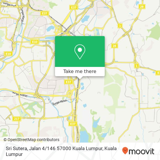 Peta Sri Sutera, Jalan 4 / 146 57000 Kuala Lumpur