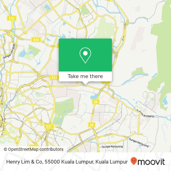 Peta Henry Lim & Co, 55000 Kuala Lumpur