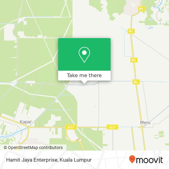 Peta Hamit Jaya Enterprise, Jalan Iskandar 42200 Kapar