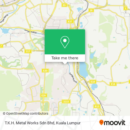 T.K.H. Metal Works Sdn Bhd map