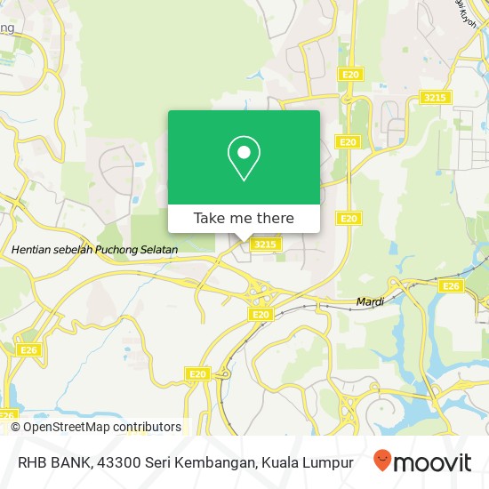 RHB BANK, 43300 Seri Kembangan map