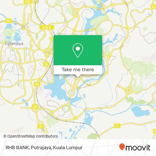 RHB BANK, Putrajaya map