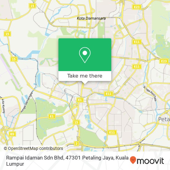 Rampai Idaman Sdn Bhd, 47301 Petaling Jaya map