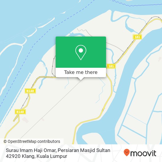 Peta Surau Imam Haji Omar, Persiaran Masjid Sultan 42920 Klang