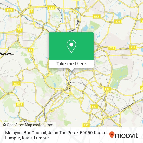 Malaysia Bar Council, Jalan Tun Perak 50050 Kuala Lumpur map