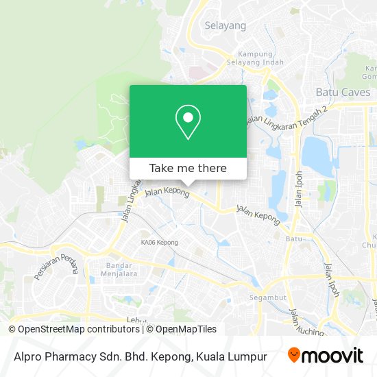 Alpro Pharmacy Sdn. Bhd. Kepong map