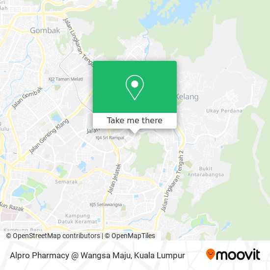 Peta Alpro Pharmacy @ Wangsa Maju