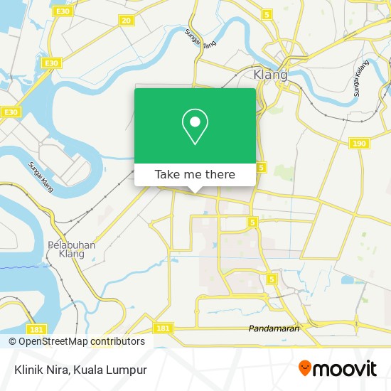 Klinik Nira map