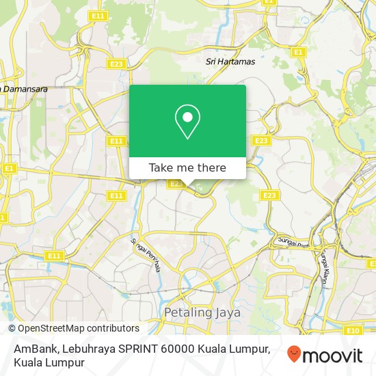 AmBank, Lebuhraya SPRINT 60000 Kuala Lumpur map