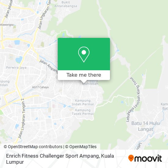 Enrich Fitness Challenger Sport Ampang map