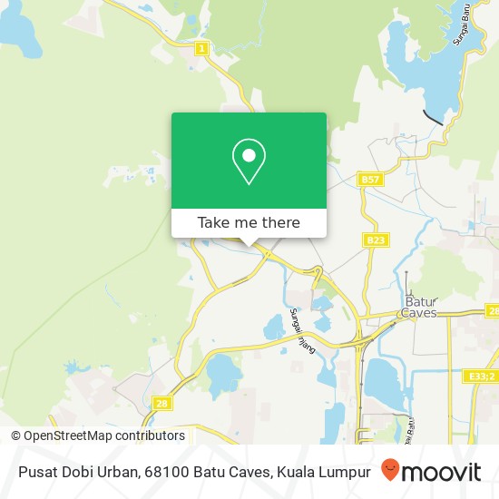 Peta Pusat Dobi Urban, 68100 Batu Caves