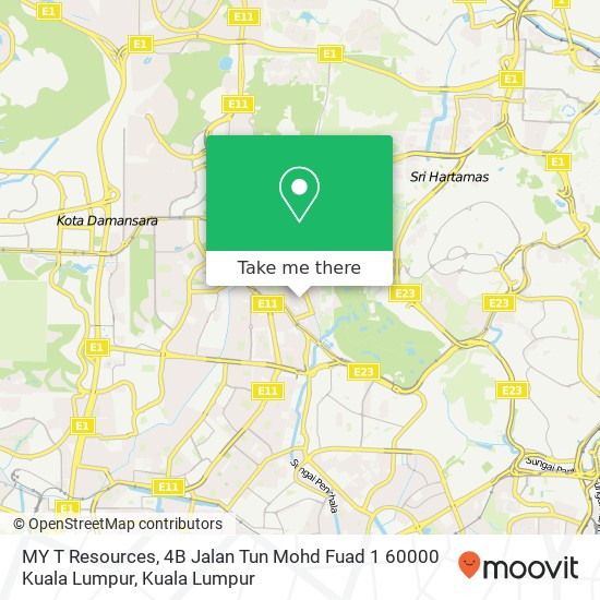 Peta MY T Resources, 4B Jalan Tun Mohd Fuad 1 60000 Kuala Lumpur