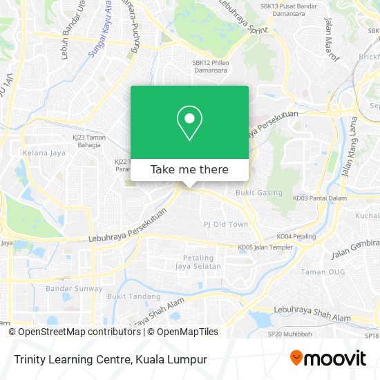 Trinity Learning Centre map