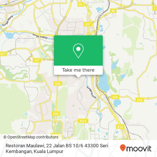 Restoran Maulawi, 22 Jalan BS 10 / 6 43300 Seri Kembangan map