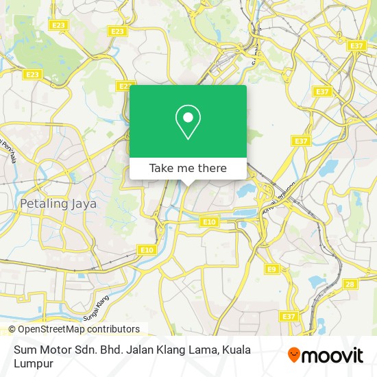 Sum Motor Sdn. Bhd. Jalan Klang Lama map