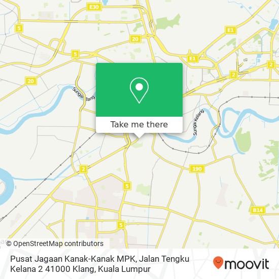 Pusat Jagaan Kanak-Kanak MPK, Jalan Tengku Kelana 2 41000 Klang map