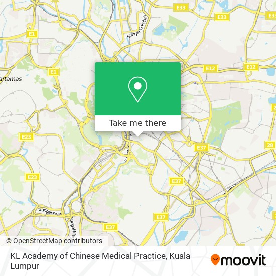 KL Academy of Chinese Medical Practice map