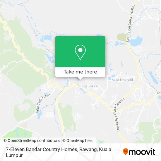 7-Eleven Bandar Country Homes, Rawang map