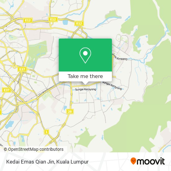 Kedai Emas Qian Jin map