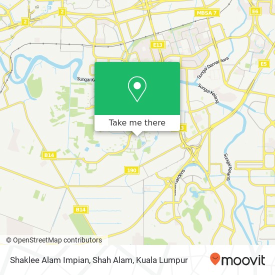 Shaklee Alam Impian, Shah Alam map