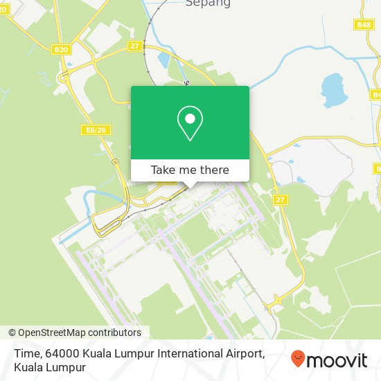 Time, 64000 Kuala Lumpur International Airport map