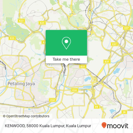 KENWOOD, 58000 Kuala Lumpur map