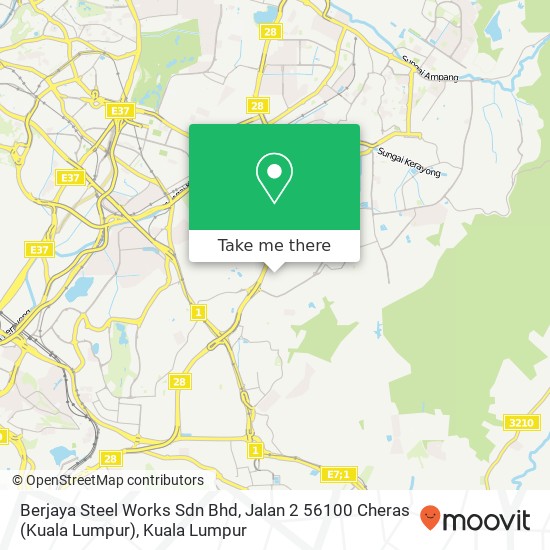 Berjaya Steel Works Sdn Bhd, Jalan 2 56100 Cheras (Kuala Lumpur) map